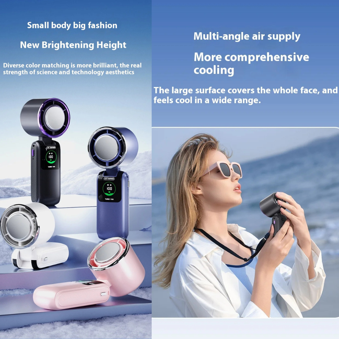 SurvoFan™ - Portable Cooling Handheld Fan