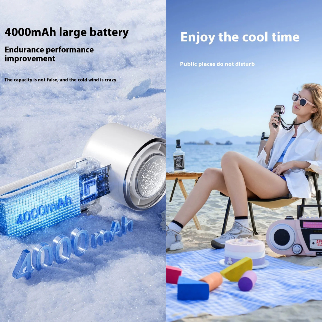 SurvoFan™ - Portable Cooling Handheld Fan