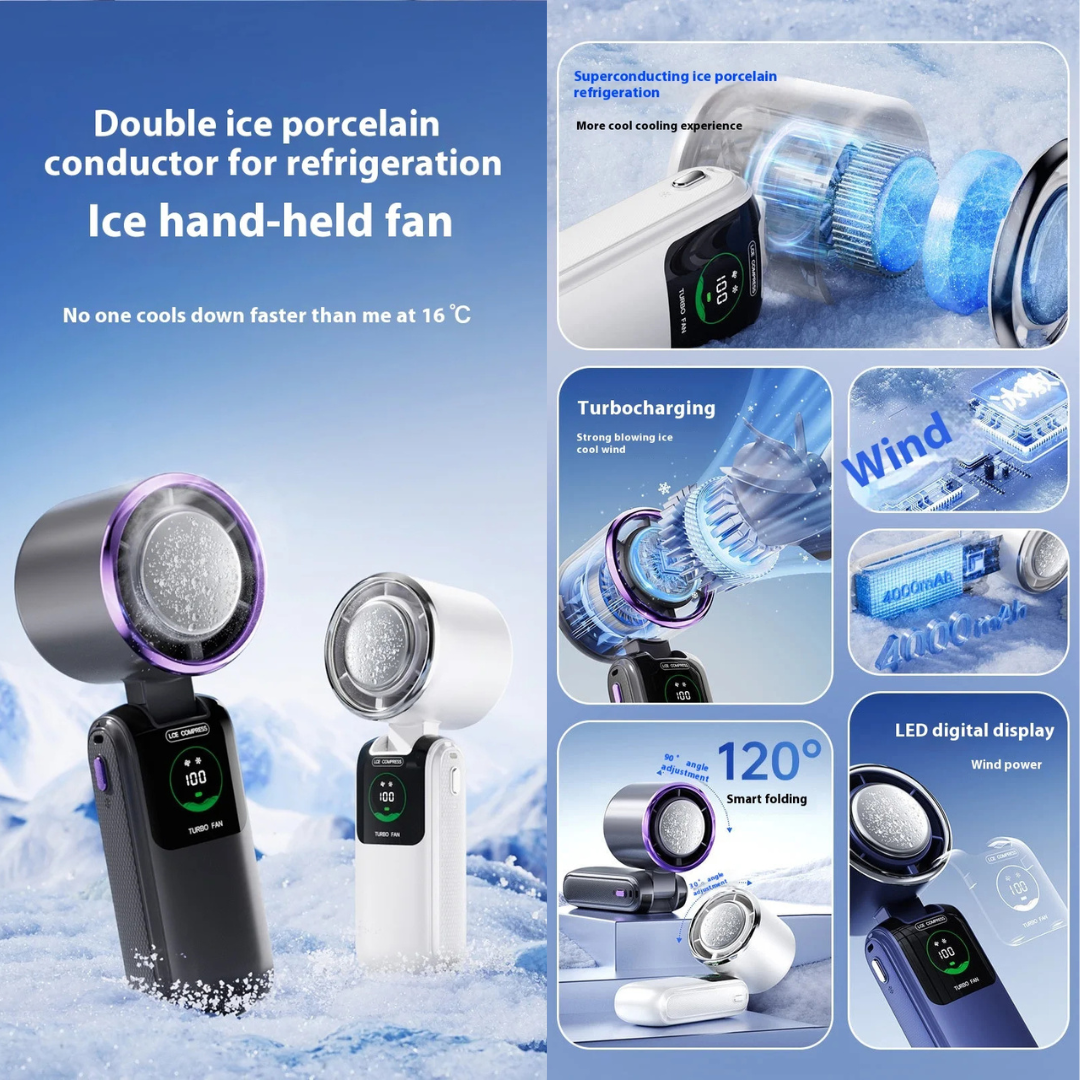 SurvoFan™ - Portable Cooling Handheld Fan