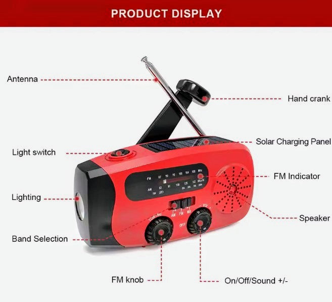 Survoradio™ - 4-in-1 Emergency Radio